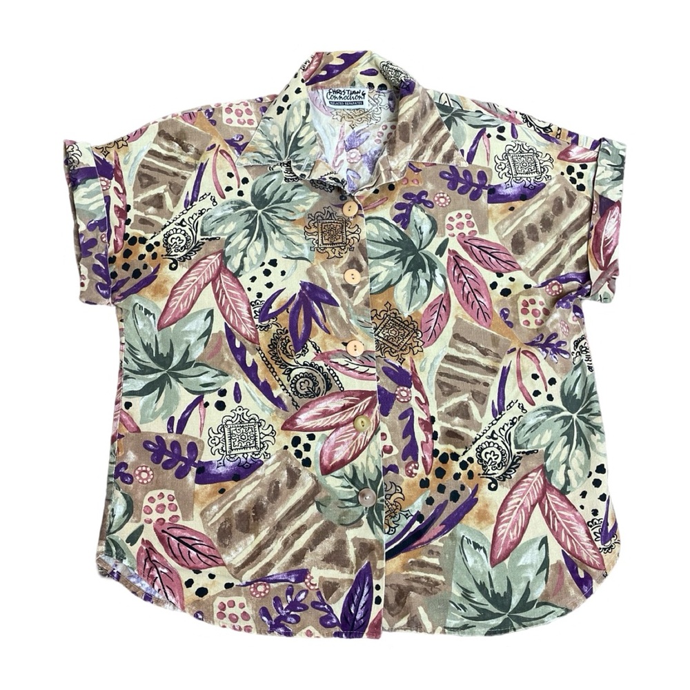 Funky Jungle Muted Button-Up Size M / L